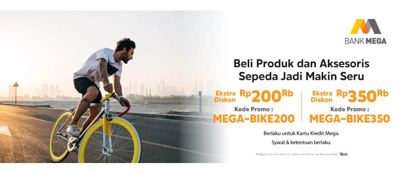 Bank Mega Beli Produk & Aksesoris Sepeda Makin Seru