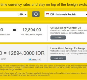 Konversi Kurs Rupiah dan US Dollar di Western Union