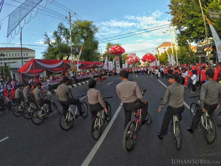 Polisi Pariwisata Bersepeda Semarang