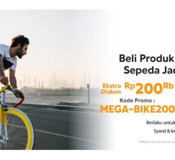 Bank Mega Beli Produk & Aksesoris Sepeda Makin Seru