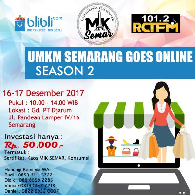 UMKM Semarang Goes Online Season 2